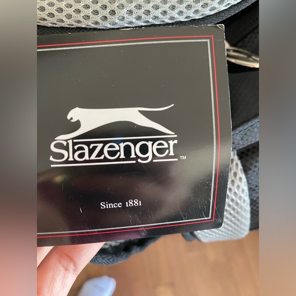 Slazenger Black Laptop Backpack New. with company’s name on - Picture 12 of 13